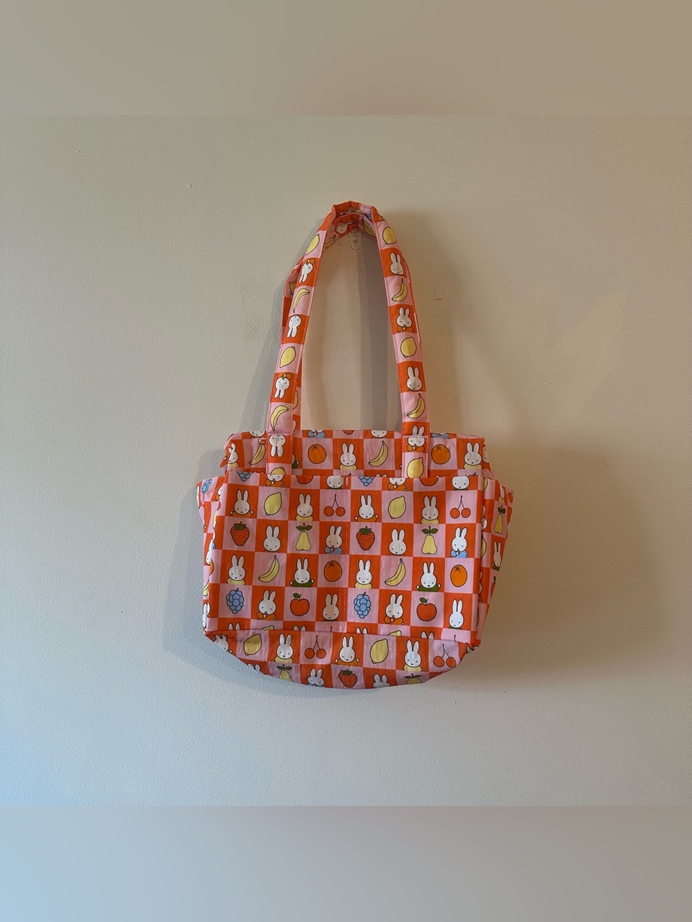 SOLD OUT Baggu Miffy UO Exclusive Everyday Cloud Bag Checkered Fruit